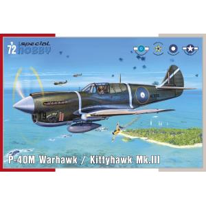 SPECIAL HOBBY: 1/72; P-40M Warhawk/Kityhawk Mk.III