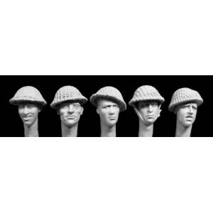 Hornet: 1/35; 5 heads, Africans in French service (five different headgears).