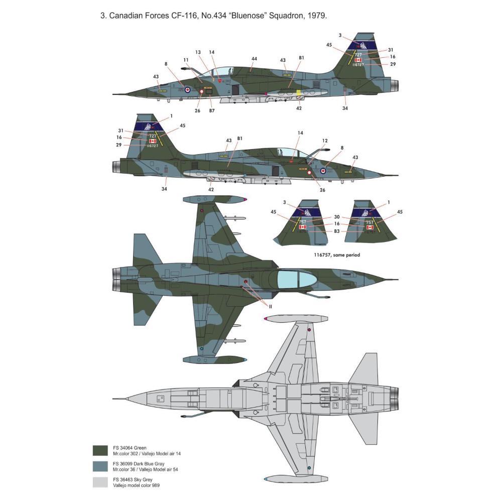 KINETIC: 1/48; CF-5A Freedom Fighter