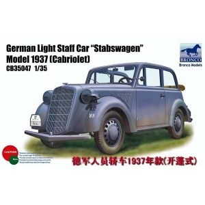 Bronco Models: 1/35; German Opel Light Staff Car 'Stabswagen' Mod.1937(Cabriolet)
