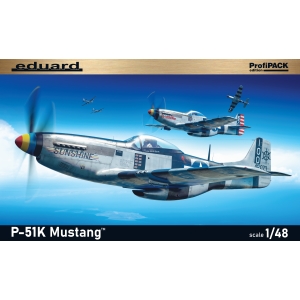 EDUARD: 1/48; BOEING ProfiPACK edition kit of US WWII famous fighter aircraft P-51K Mustang