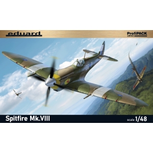 EDUARD: 1/48; Profipack edition kit of British WWII fighter aircraft Spitfre Mk.VIII
