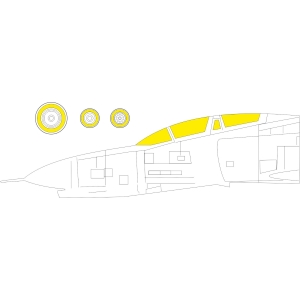 EDUARD: 1/48 ; F-4B TFace Canopy mask (Tamiya kit)