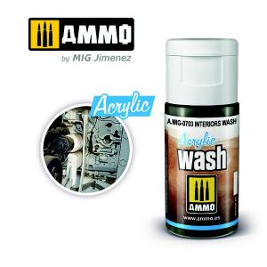AMMO OF MIG: ACRYLIC WASH Interiors Wash 15mL
