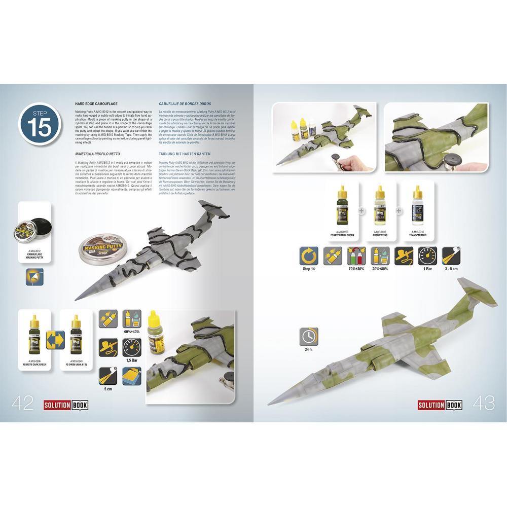 AMMO OF MIG: How to Paint Italian NATO Aircrafts SOLUTION BOOK (Multilingual) - Italiano 64 pagine con foto e illustrazioni a colori 