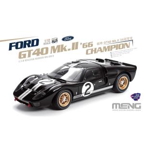 MENG MODEL: 1/12; Ford GT40 Mk.II '66 Champion (Pre-colored Edition)