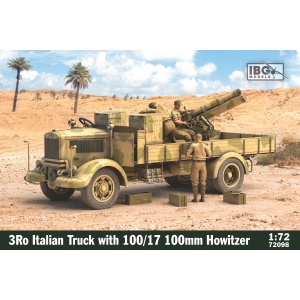IBG MODELS: 1/72; 3Ro Italian Truck with 100/17 100mm Howitzer 