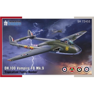 SPECIAL HOBBY: 1/72; DH.100 Vampire FB.Mk.9 ’Tropicalised Fighter-Bomber’