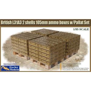 GECKO: 1/35; British Ammo & Pallet Set