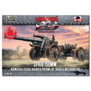 FIRST TO FIGHT: 1/72; 15 cm sFH 18 German heavy howitzer for mechanical traction
