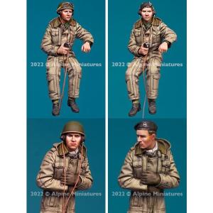 Alpine Miniatures: 1/35; British Tank Commander Set (2 figure)