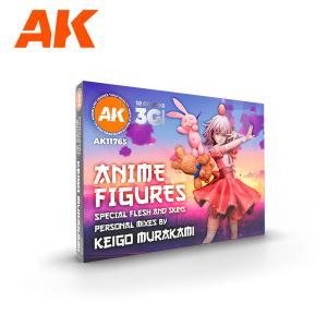 AK INTERACTIVE: SET di 18 colori acrilici 3rd Generation 17mL - Signature Set – Keigo Murakami Personal Mixes – Anime Figure Paint Set