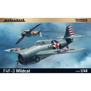 EDUARD: 1/48; ProfiPACK edition kit of US carrier based fighter F4F-3 Wildcat