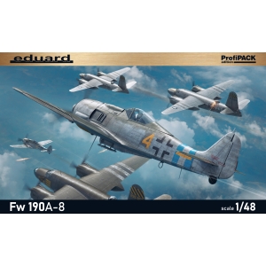 EDUARD: 1/48; German WWII fighter aircraft Fw 190A-8; ProfiPACK Edition