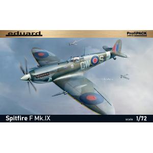 EDUARD: 1/72; fiPACK edition kit of British WWII fighter aircraft Spitfre F Mk.IX 