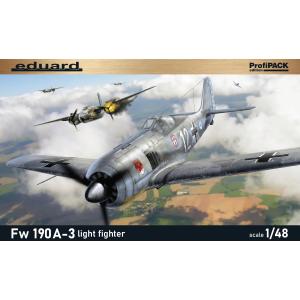 EDUARD: 1/48; ProfiPACK edition kit of German WWII fighter aircraft Fw 190A-3