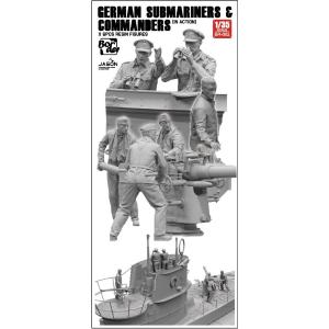 BORDER MODEL: 1/35; German Submariners & Commanders in action (SET 6 resin figures)