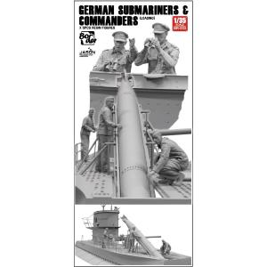 BORDER MODEL: 1/35; German Submariners & Commanders loading (SET 5 resin figures)