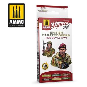 AMMO of MIG: British Paratroopers Red Devils WWII Set - Set di 6 colori acrilici da 17ml