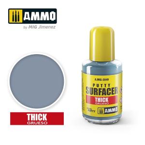 AMMO OF MIG: Putty Surfacer THICK - Stucco liquido. Barattolo da 30 ml