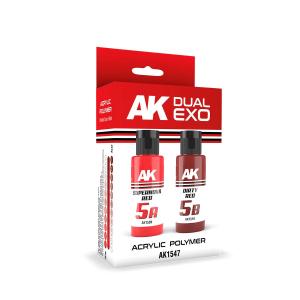 AK Interactive: SUPERNOVA RED & DIRTY RED DUAL EXO Set