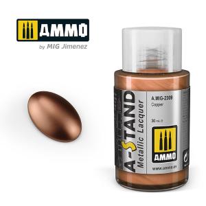 AMMO of MIG: A-STAND Copper  - 30ml colore a smalto per aerografo
