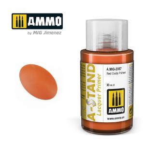 AMMO of MIG: A-STAND Red Oxide Primer - 30ml Enamel Paint for airbrush