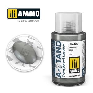 AMMO of MIG: A-STAND Transparent Smoke  - 30ml Enamel Paint for airbrush