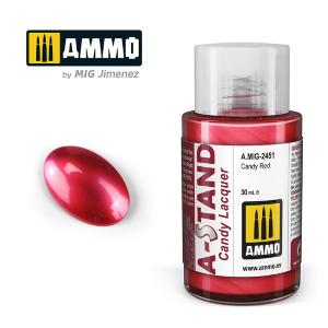 AMMO of MIG: A-STAND Candy Red - 30ml Enamel Paint for airbrush
