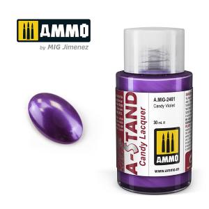 AMMO of MIG: A-STAND Candy Violet - 30ml Enamel Paint for airbrush