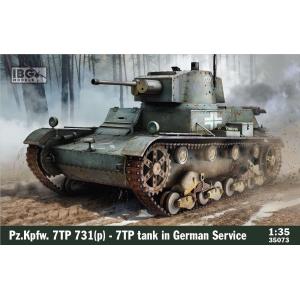 IBG MODELS: 1/35; Pz.Kpfw. 7TP 731(p) - 7TP tank in German Service 