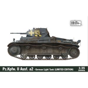 IBG MODELS: 1/35; Pz.Kpfw. II Ausf. a2 - LIMITED EDITION con 5 figurini e canna in metallo/resina 3D