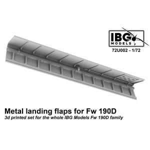 IBG MODELS: 1/72; Metal Flaps for Fw 190D family - 3d Printed Upgrade Set