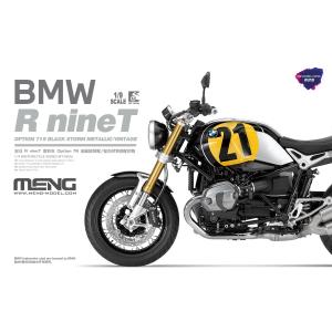 MENG MODEL: 1/9; BMW R nineT Option 719 Black Storm Metallic/Vintage (Edizione PRE-COLORATA)