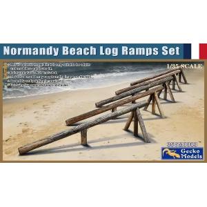 GECKO: 1/35; Normandy Beach Log Ramps Set