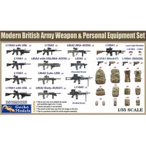 GECKO: 1/35; British Army Weapon & Personal Equipment Set