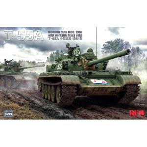 RYE FIELD MODEL: 1/35; T-55A Mediun Tank Mod.1981 with workable track links 