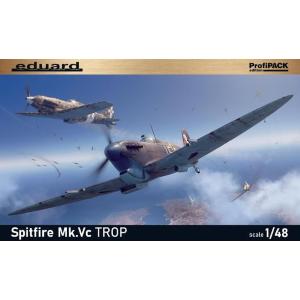 EDUARD: 1/48; ProfiPACK edition kit of British WWII fighter plane Spitfire Mk.Vc TROP