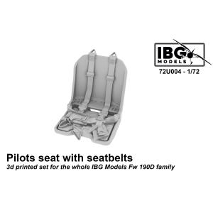 IBG MODELS: 1/72; Pilots Seat with Seatbelts for Fw 190D family - 3d Printed Set 