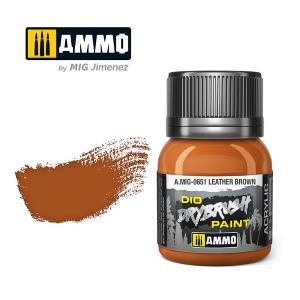 Ammo of Mig: DRYBRUSH Leather Brown  - boccetta da 40ml