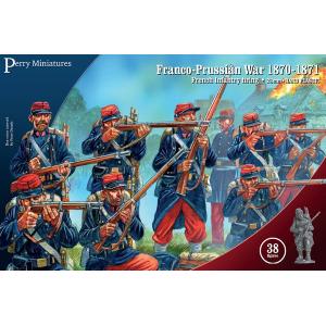 Perry Miniatures: 28mm; Franco-Prussian War French Infantry firing line (38 figures)