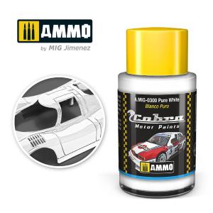 AMMO of MIG: Cobra Motor Pure White - Acrylic Non-Toxic colour 30ml