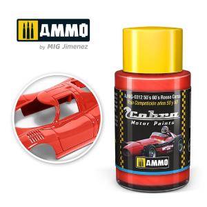 AMMO of MIG: Cobra Motor 50´s 60´s Rosso Corsa - Colore Acrilico Non Tossico da 30ml