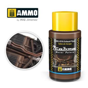 AMMO of MIG: Cobra Motor Exhaust pipes - Acrylic Non-Toxic colour 30ml
