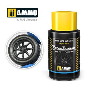 AMMO of MIG: Cobra Motor Matt Black - Colore Acrilico Non Tossico da 30ml