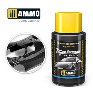 AMMO of MIG: Cobra Motor Basalt Black - Acrylic Non-Toxic colour 30ml