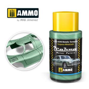 AMMO of MIG: Cobra Motor Metallic Tourquoise  - Acrylic Non-Toxic colour 30ml