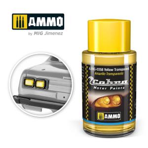 AMMO of MIG: Cobra Motor Yellow transparent  - Acrylic Non-Toxic colour 30ml