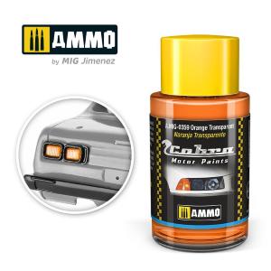 AMMO of MIG: Cobra Motor Orange transparent - Acrylic Non-Toxic colour 30ml