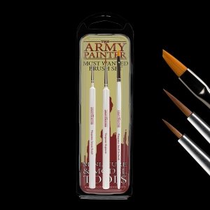 Army Painter: Most Wanted Brush Set  - 3 pennelli